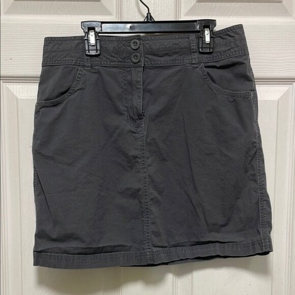 Mountain Equipment Co-op MEC Cotton Gray Mini Skirt Size 6 - Picture 1 of 10